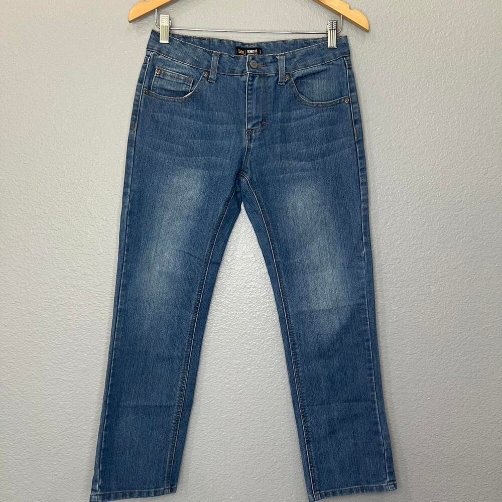 Lee, kids straight leg blue jeans size 12